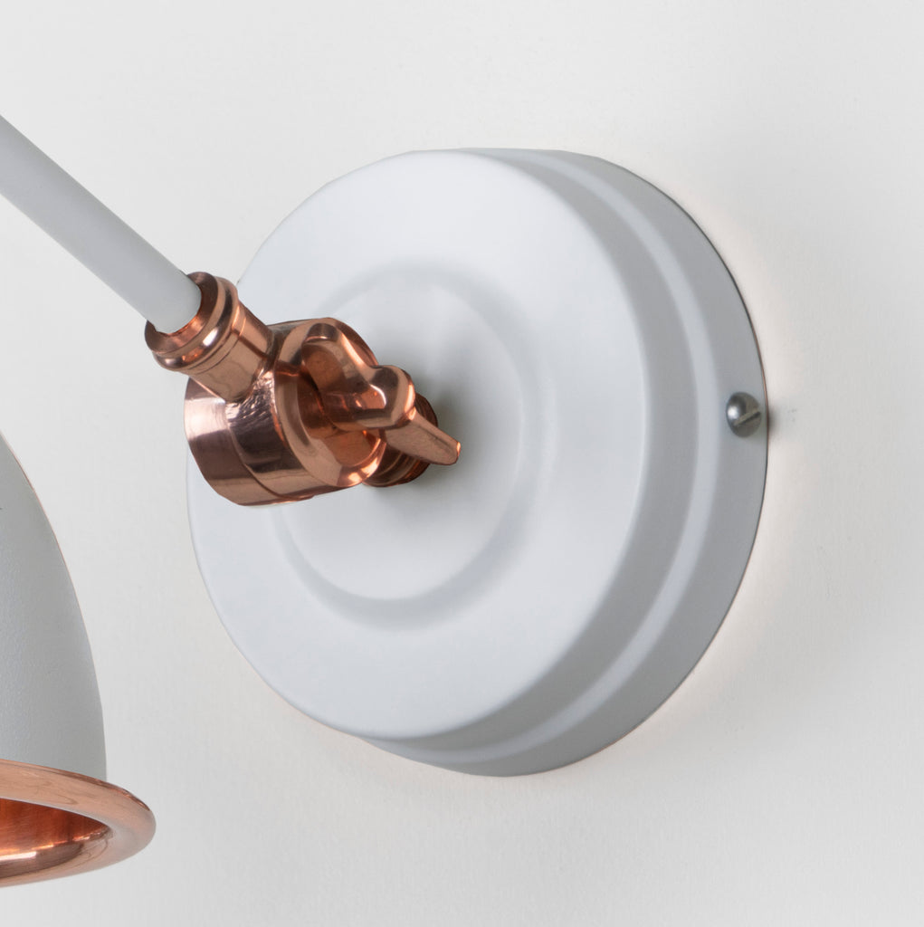 From The Anvil's Smooth Copper Smooth Copper Brindley Wall Light