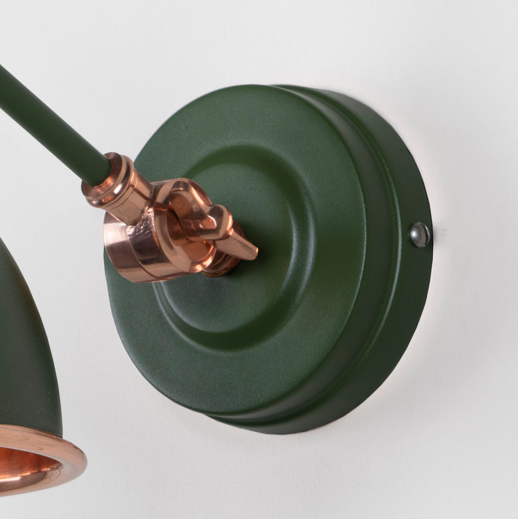 From The Anvil's Smooth Copper Smooth Copper Brindley Wall Light