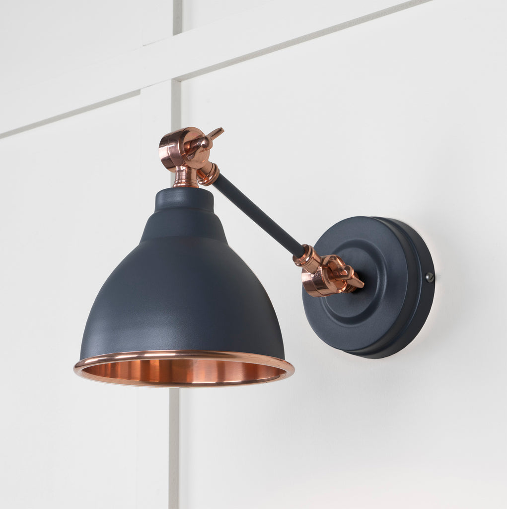 From The Anvil's Smooth Copper Smooth Copper Brindley Wall Light