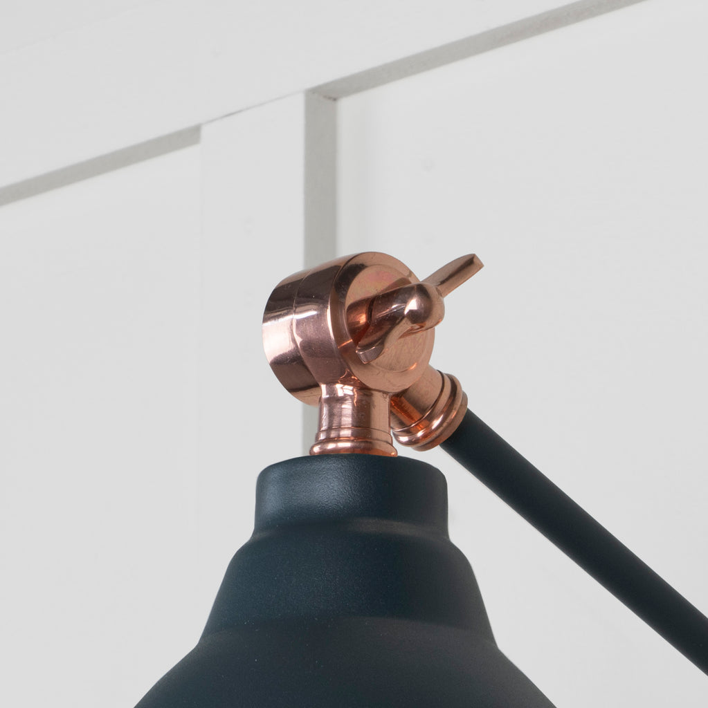 From The Anvil's Smooth Copper Smooth Copper Brindley Wall Light