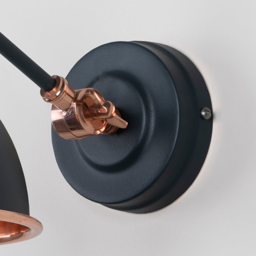 From The Anvil's Smooth Copper Smooth Copper Brindley Wall Light