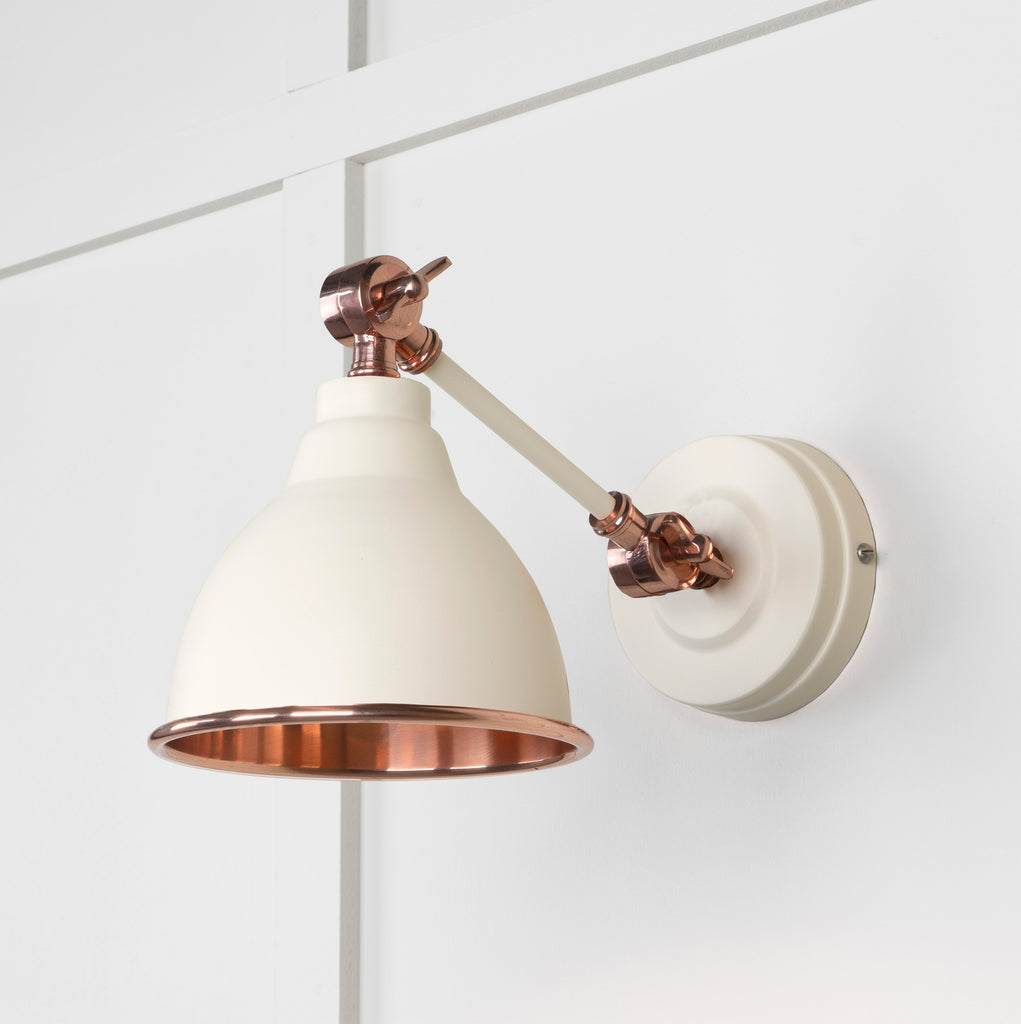 From The Anvil's Smooth Copper Smooth Copper Brindley Wall Light