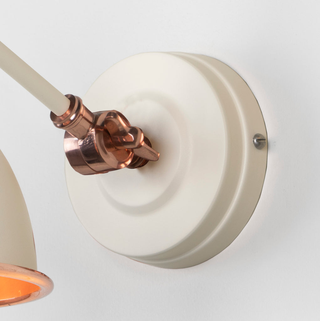 From The Anvil's Smooth Copper Smooth Copper Brindley Wall Light