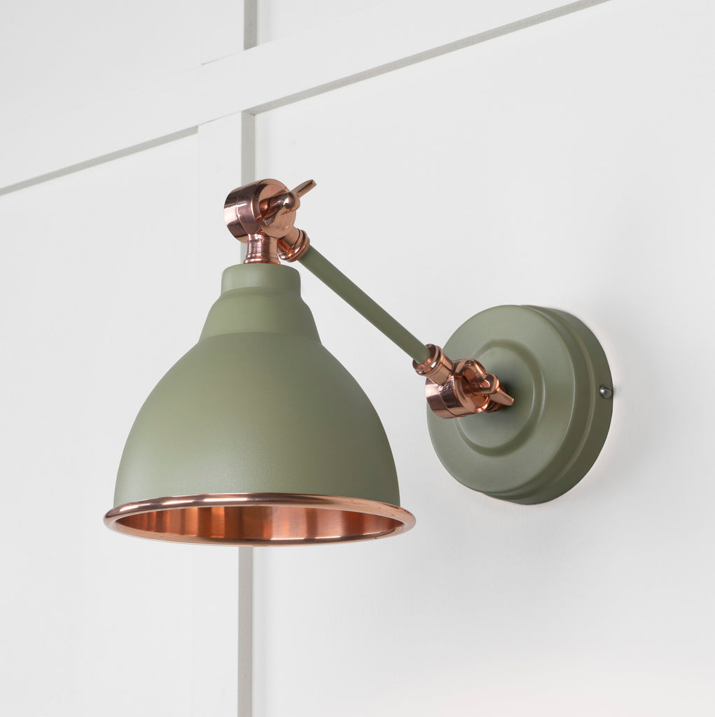 From The Anvil's Smooth Copper Smooth Copper Brindley Wall Light