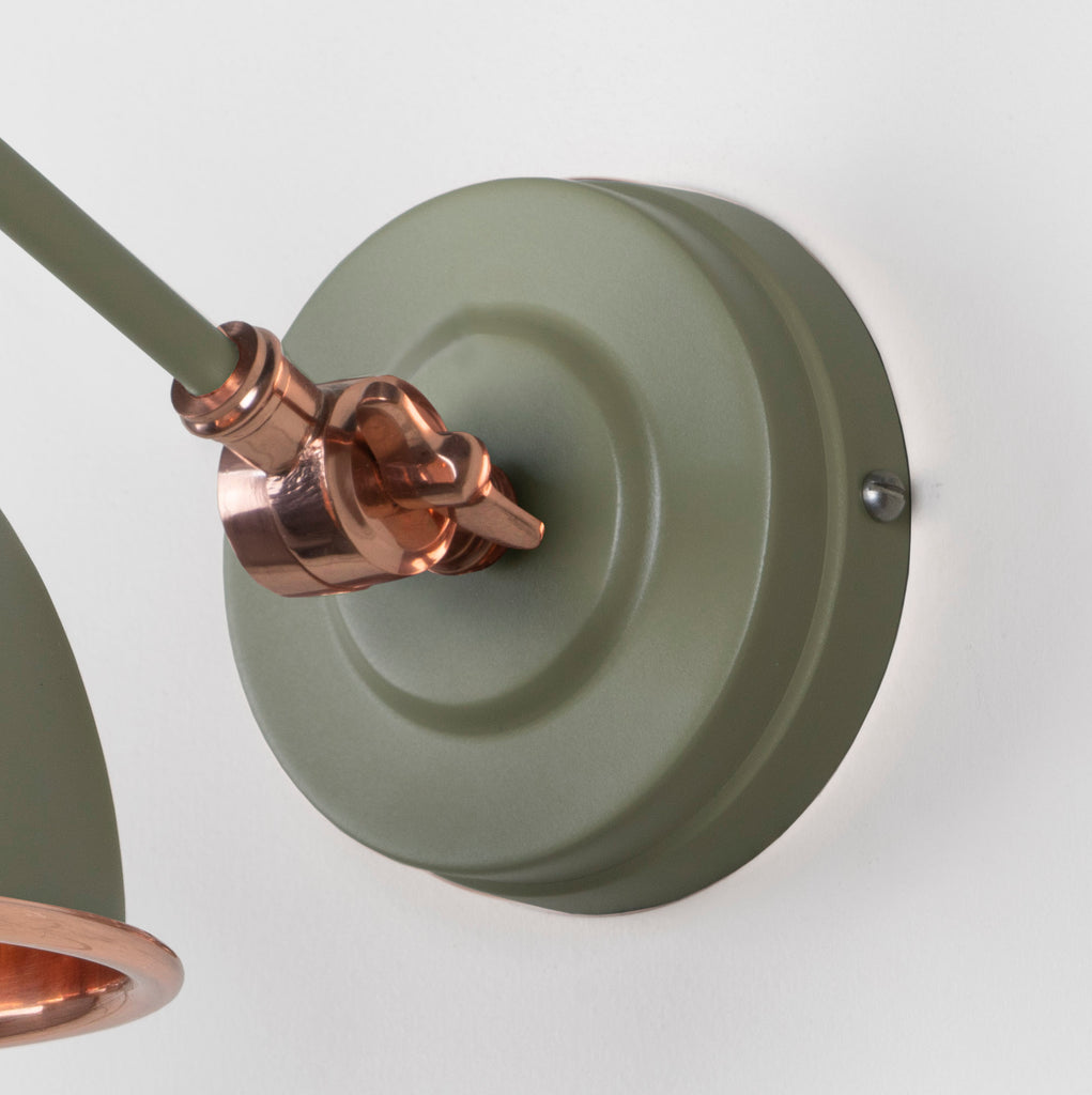 From The Anvil's Smooth Copper Smooth Copper Brindley Wall Light