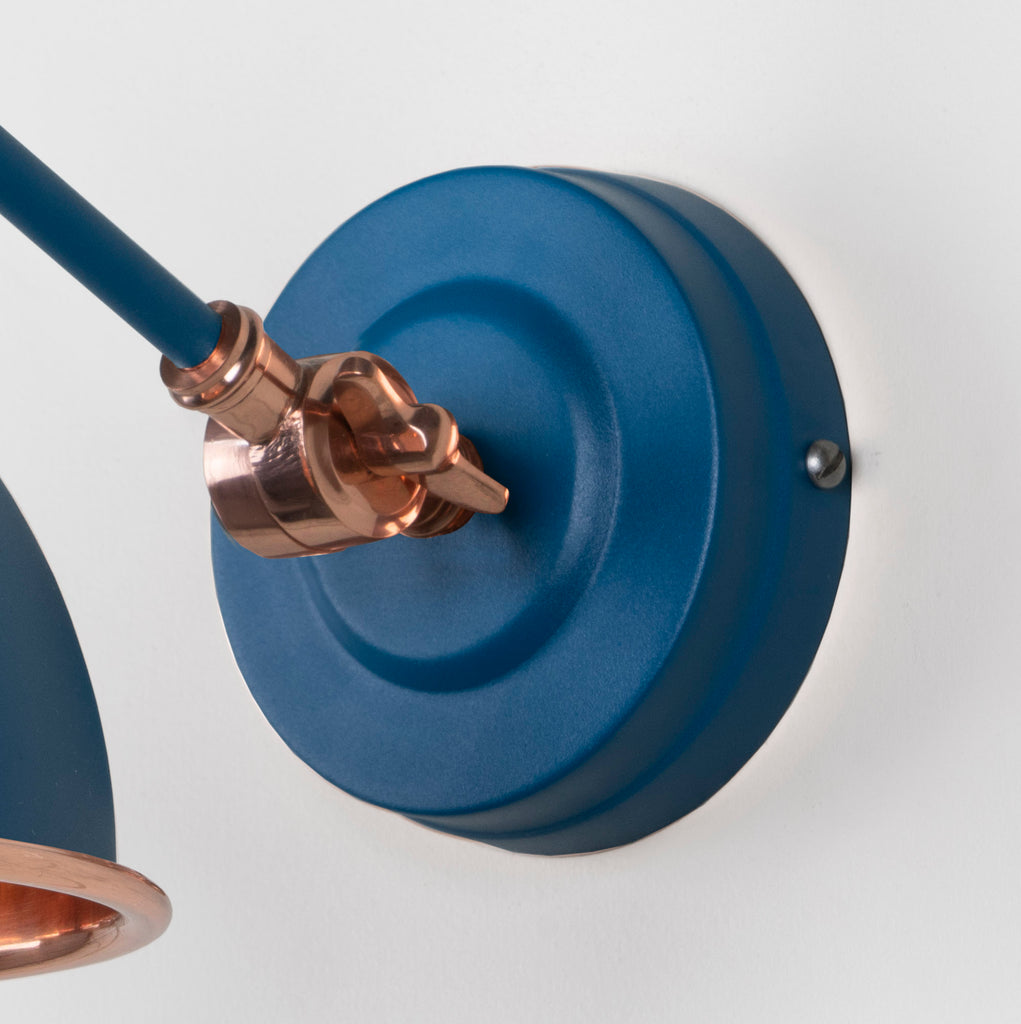 From The Anvil's Smooth Copper Smooth Copper Brindley Wall Light