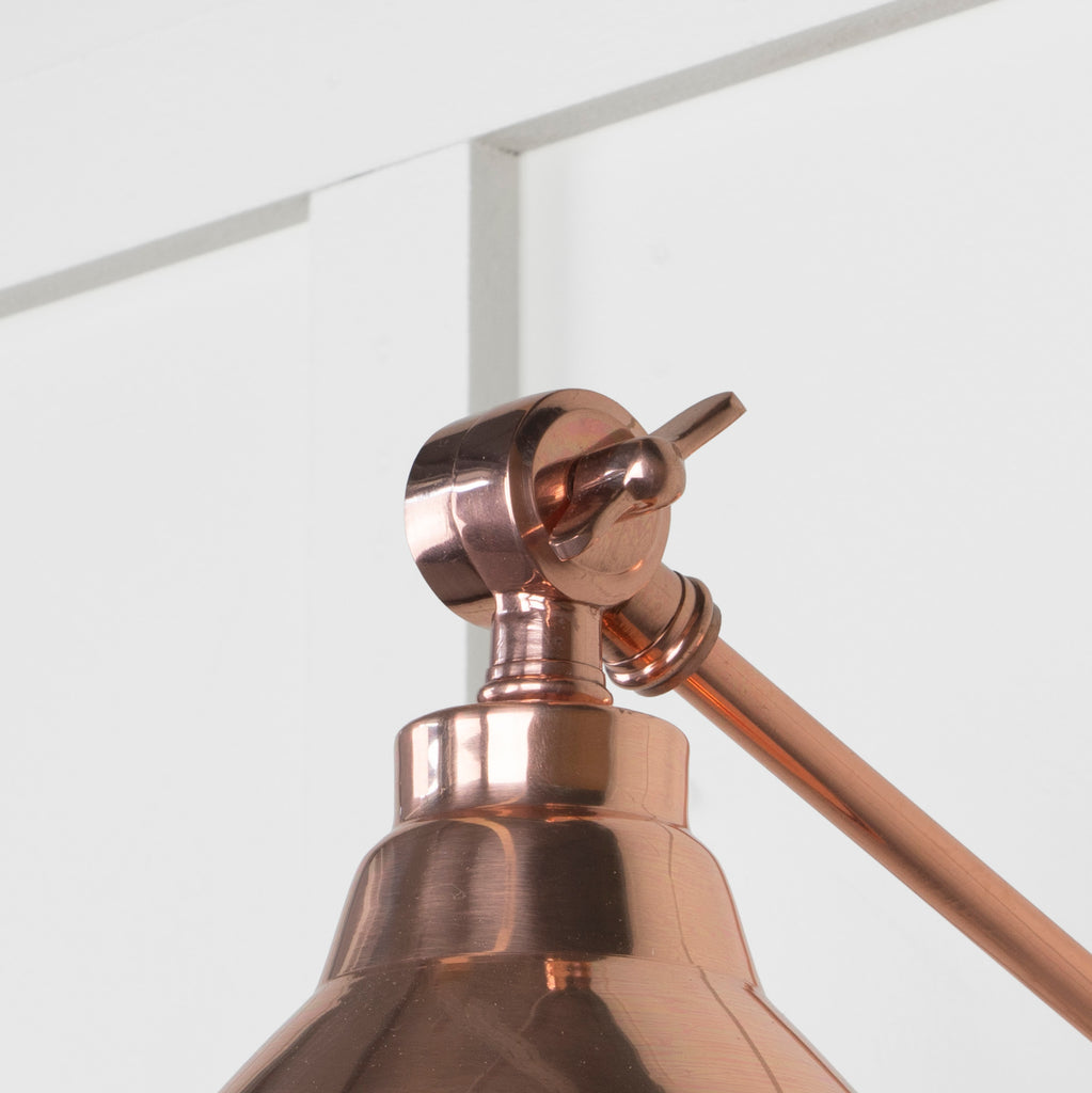 From The Anvil's Smooth Copper Smooth Copper Brindley Wall Light