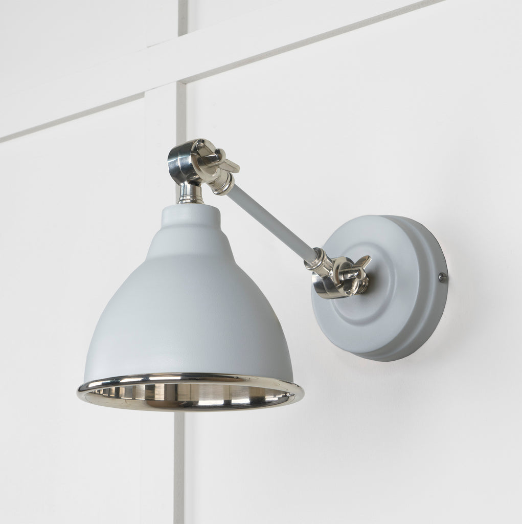 From The Anvil's Smooth Nickel Smooth Nickel Brindley Wall Light