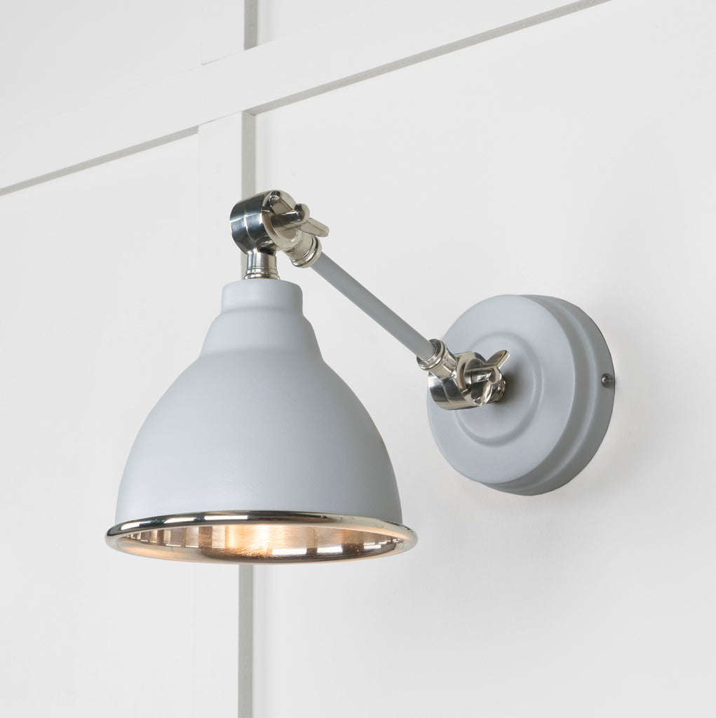 From The Anvil's Smooth Nickel Smooth Nickel Brindley Wall Light