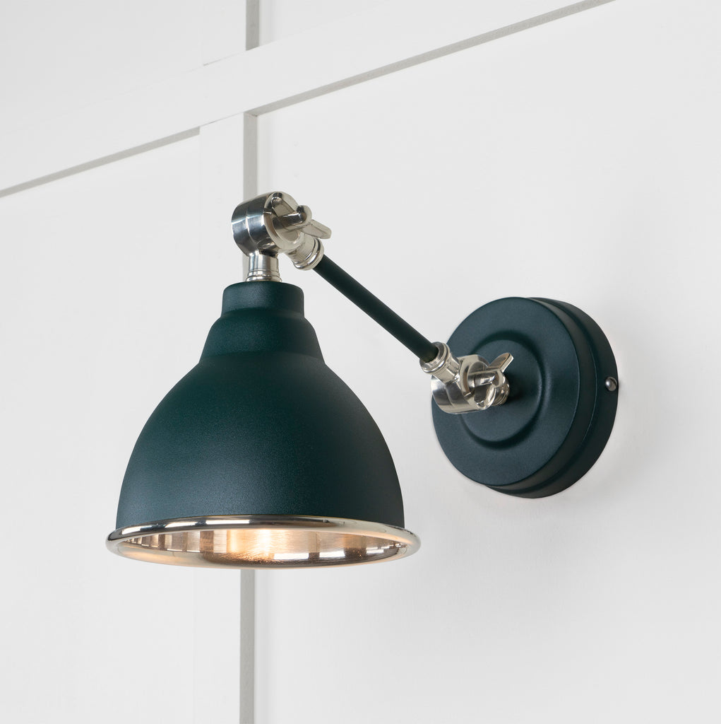 From The Anvil's Smooth Nickel Smooth Nickel Brindley Wall Light