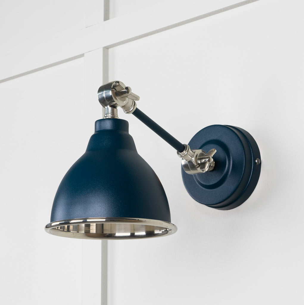 From The Anvil's Smooth Nickel Smooth Nickel Brindley Wall Light