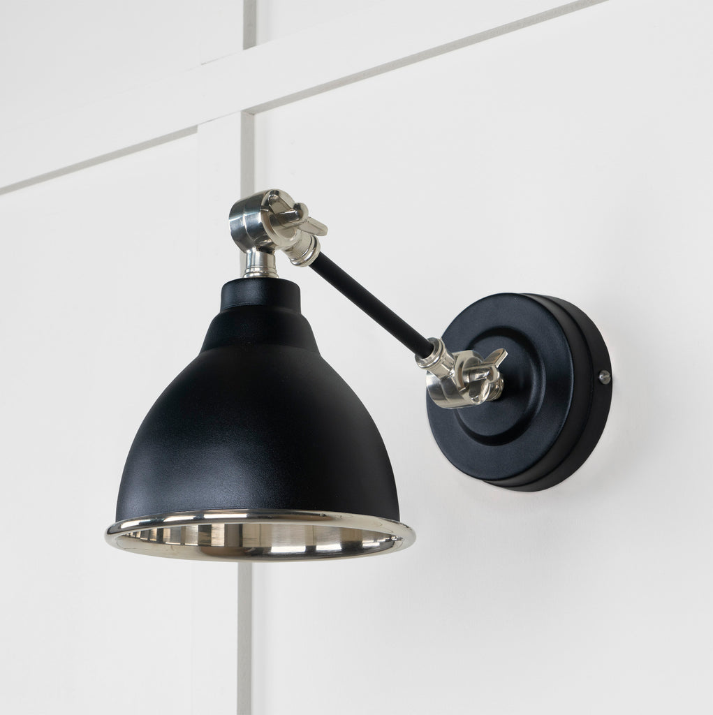 From The Anvil's Smooth Nickel Smooth Nickel Brindley Wall Light