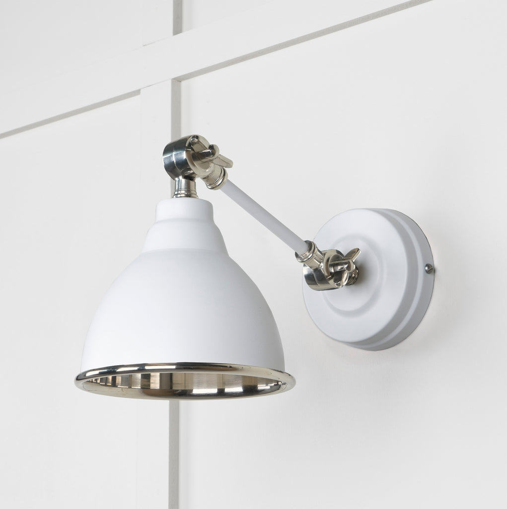 From The Anvil's Smooth Nickel Smooth Nickel Brindley Wall Light