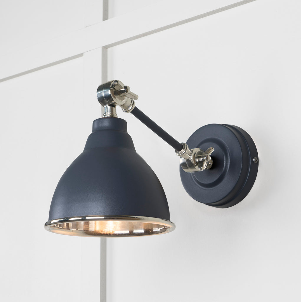 From The Anvil's Smooth Nickel Smooth Nickel Brindley Wall Light