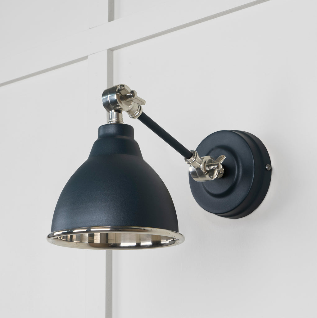 From The Anvil's Smooth Nickel Smooth Nickel Brindley Wall Light