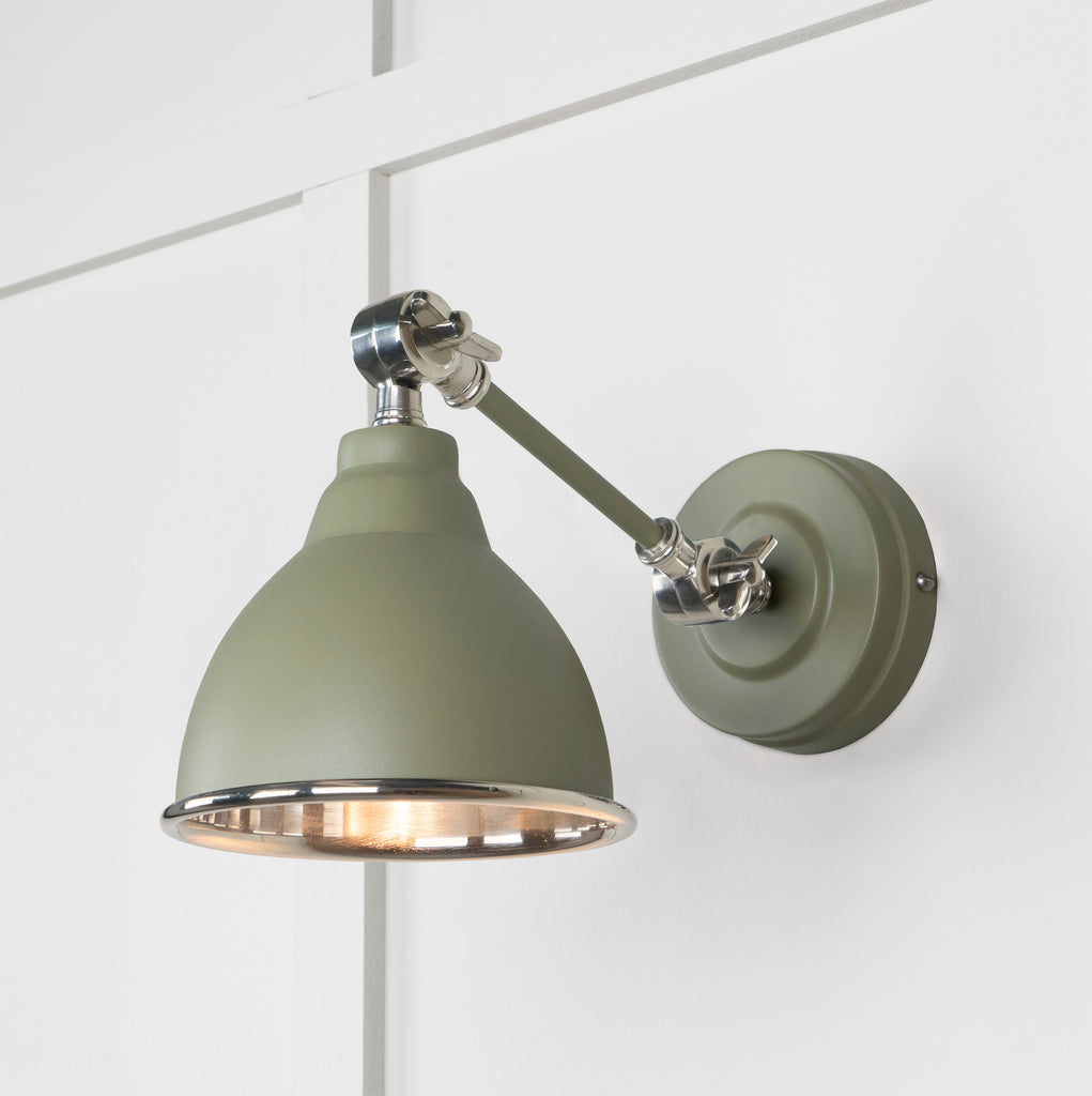 From The Anvil's Smooth Nickel Smooth Nickel Brindley Wall Light