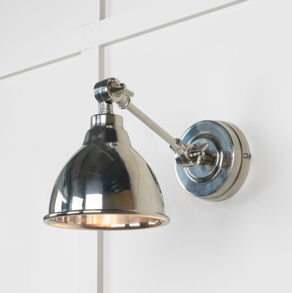 From The Anvil's Smooth Nickel Smooth Nickel Brindley Wall Light