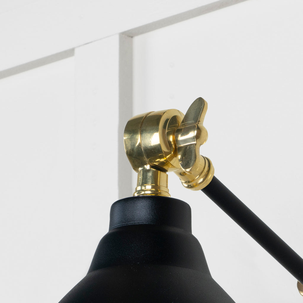 From The Anvil's Smooth Brass Smooth Brass Brindley Wall Light