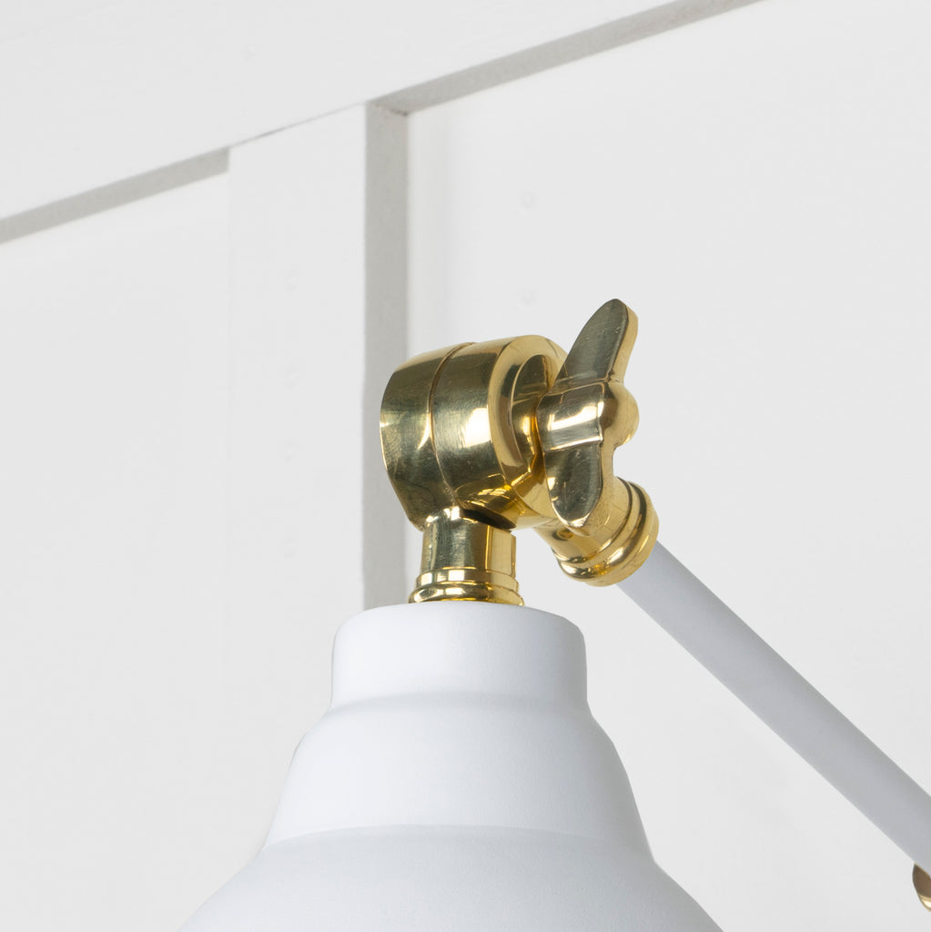 From The Anvil's Smooth Brass Smooth Brass Brindley Wall Light