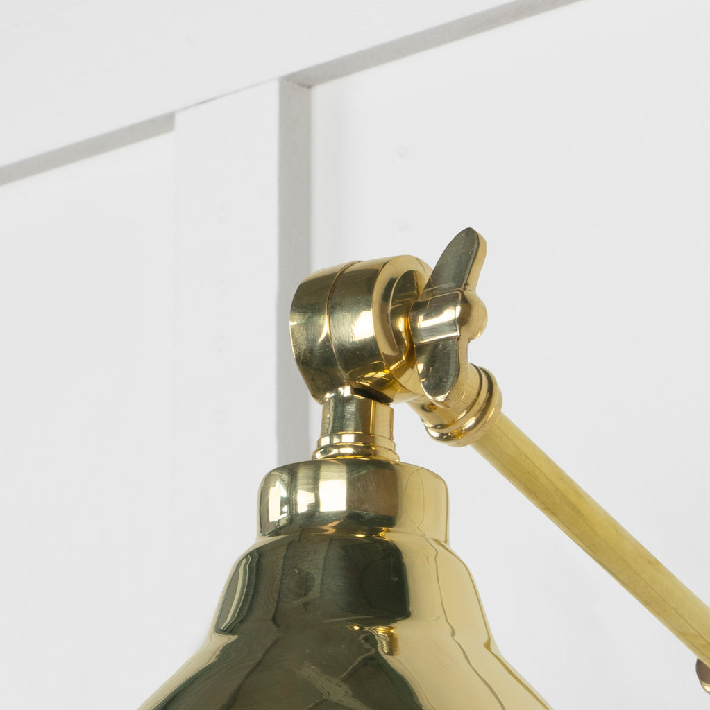 From The Anvil's Smooth Brass Smooth Brass Brindley Wall Light