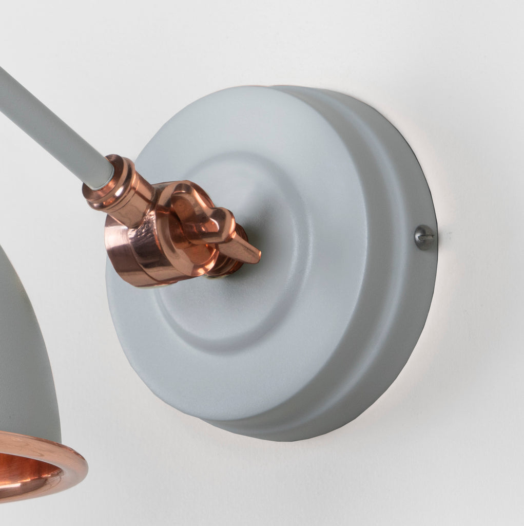 From The Anvil's Hammered Copper Hammered Copper Brindley Wall Light