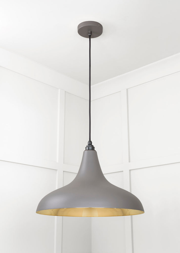 From The Anvil's Smooth Brass Smooth Brass Frankley Pendant