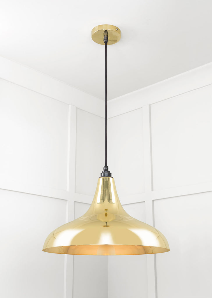 From The Anvil's Smooth Brass Smooth Brass Frankley Pendant