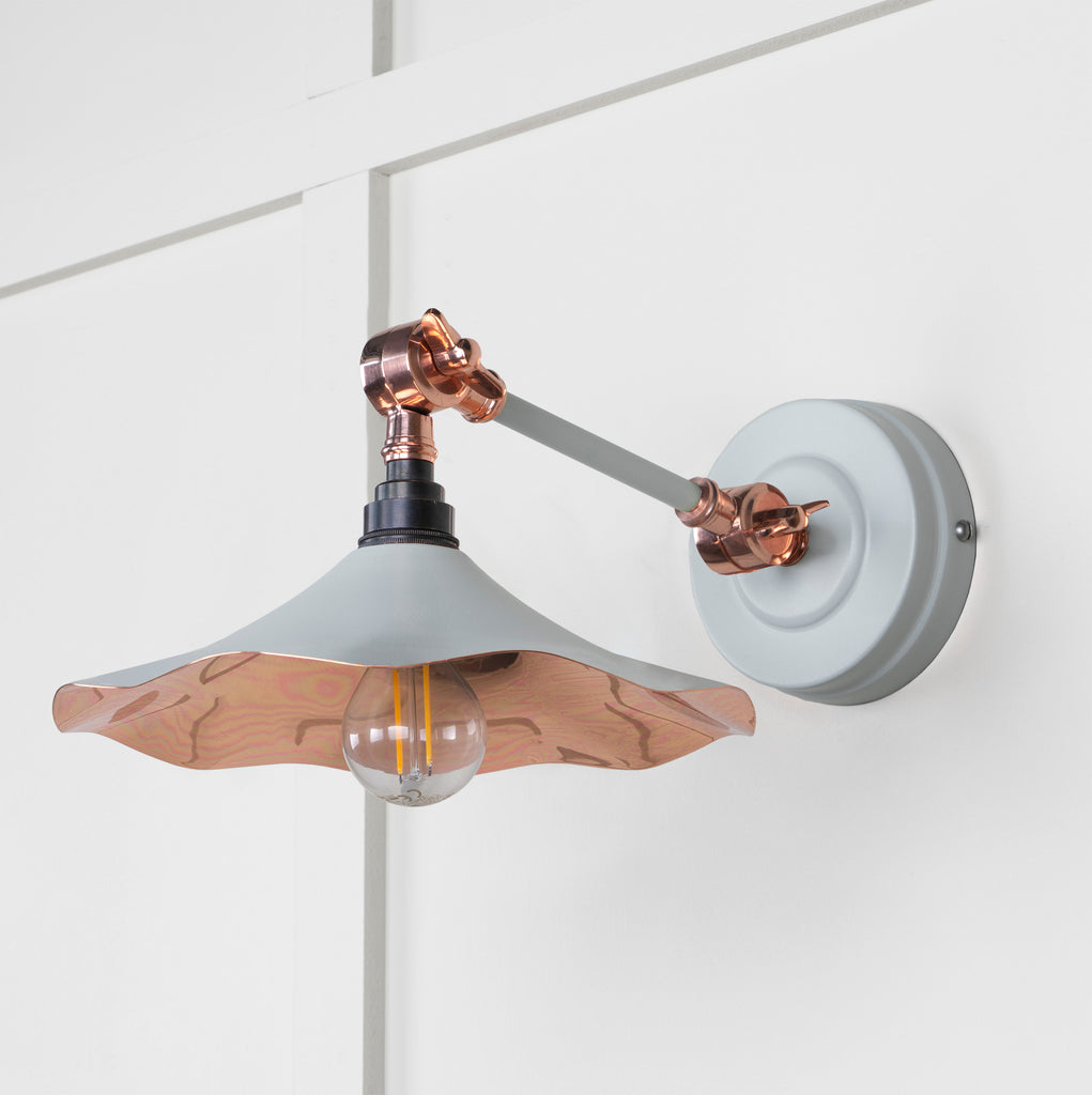 From The Anvil's Smooth Copper Smooth Copper Flora Wall Light