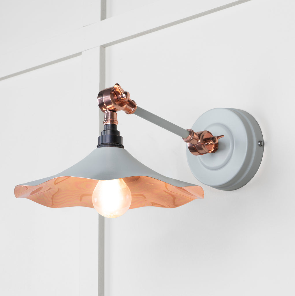 From The Anvil's Smooth Copper Smooth Copper Flora Wall Light