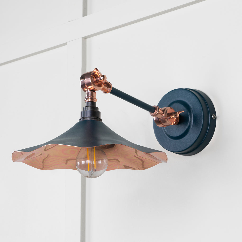 From The Anvil's Smooth Copper Smooth Copper Flora Wall Light