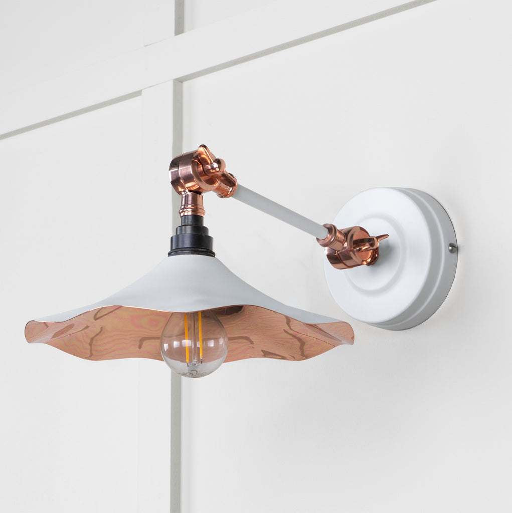 From The Anvil's Smooth Copper Smooth Copper Flora Wall Light