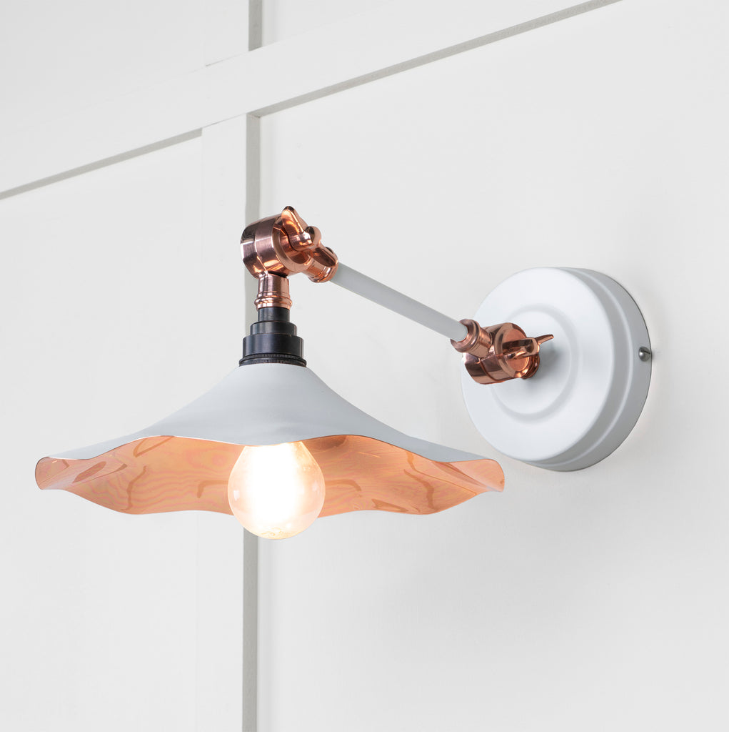 From The Anvil's Smooth Copper Smooth Copper Flora Wall Light