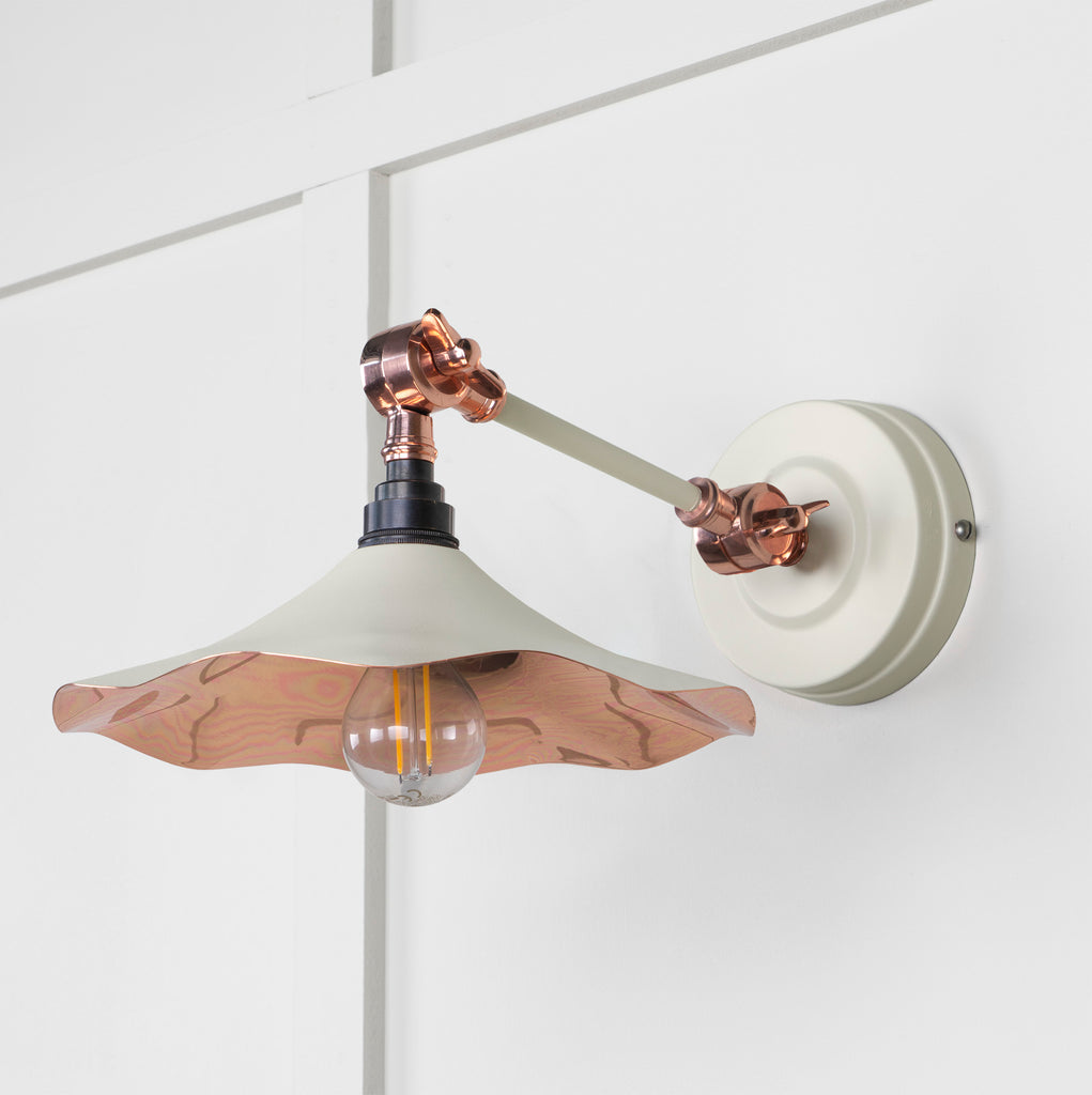 From The Anvil's Smooth Copper Smooth Copper Flora Wall Light