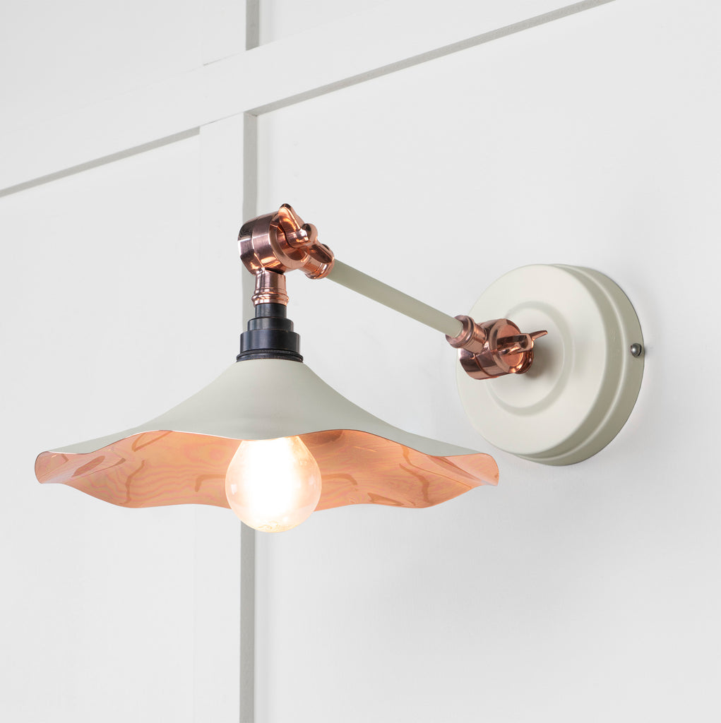 From The Anvil's Smooth Copper Smooth Copper Flora Wall Light