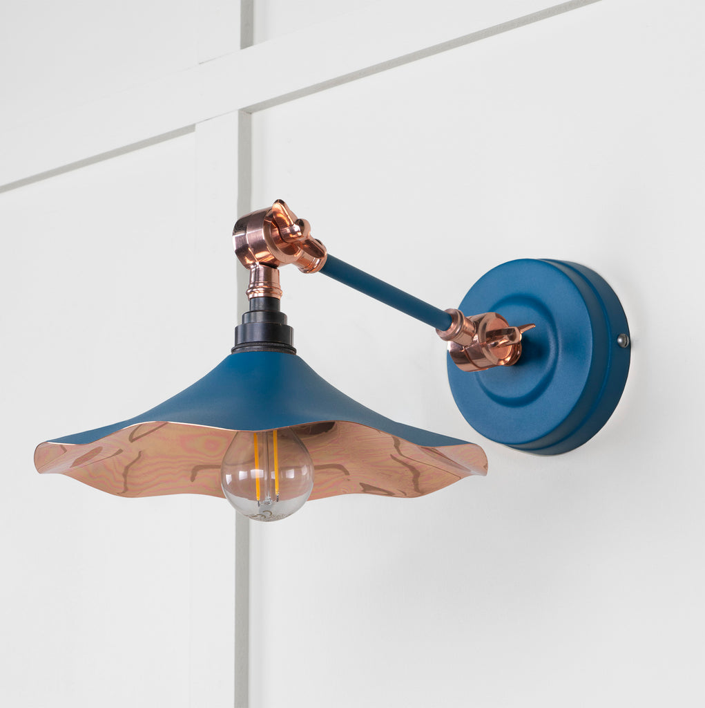 From The Anvil's Smooth Copper Smooth Copper Flora Wall Light