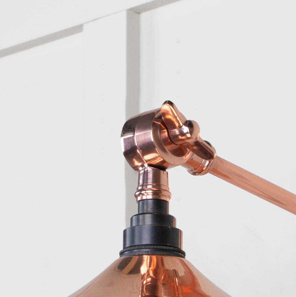 From The Anvil's Smooth Copper Smooth Copper Flora Wall Light