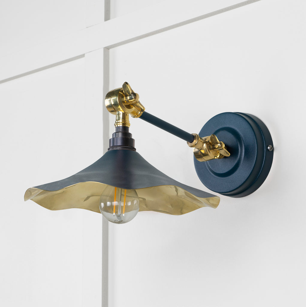 From The Anvil's Smooth Brass Smooth Brass Flora Wall Light