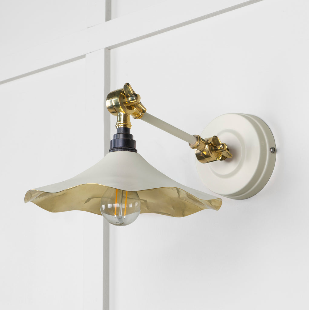 From The Anvil's Smooth Brass Smooth Brass Flora Wall Light