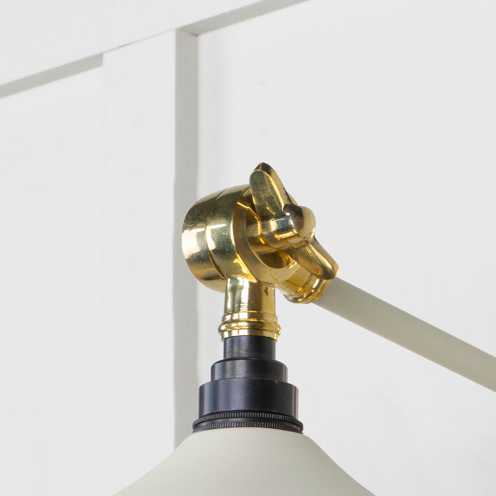 From The Anvil's Smooth Brass Smooth Brass Flora Wall Light