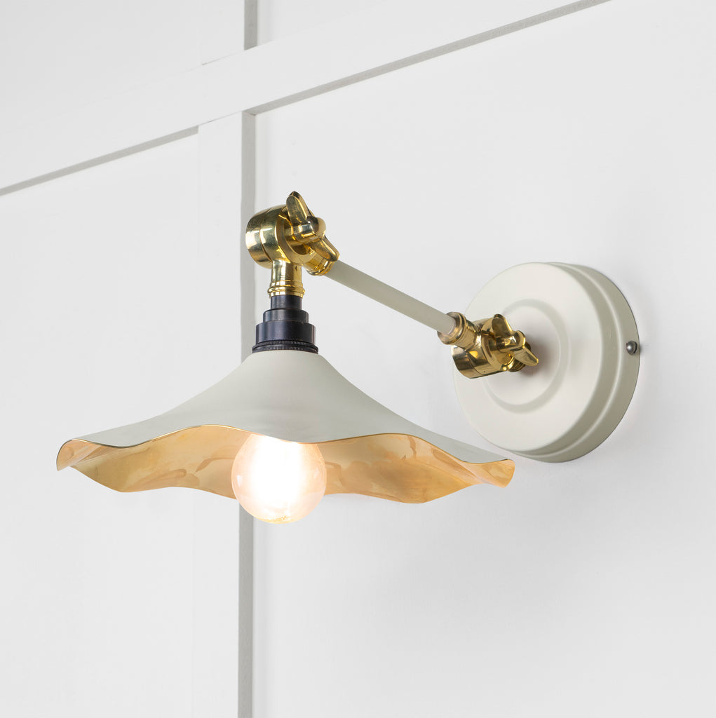 From The Anvil's Smooth Brass Smooth Brass Flora Wall Light