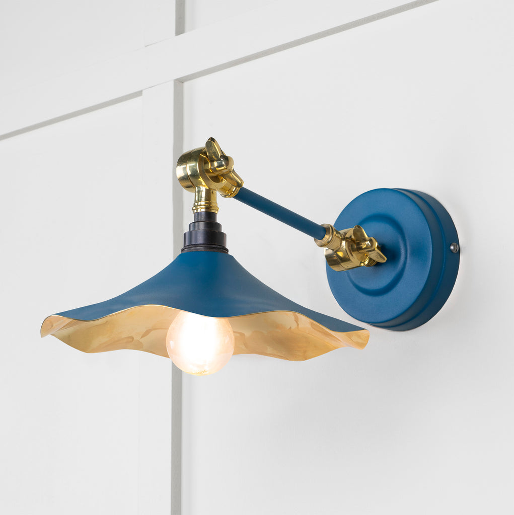 From The Anvil's Smooth Brass Smooth Brass Flora Wall Light