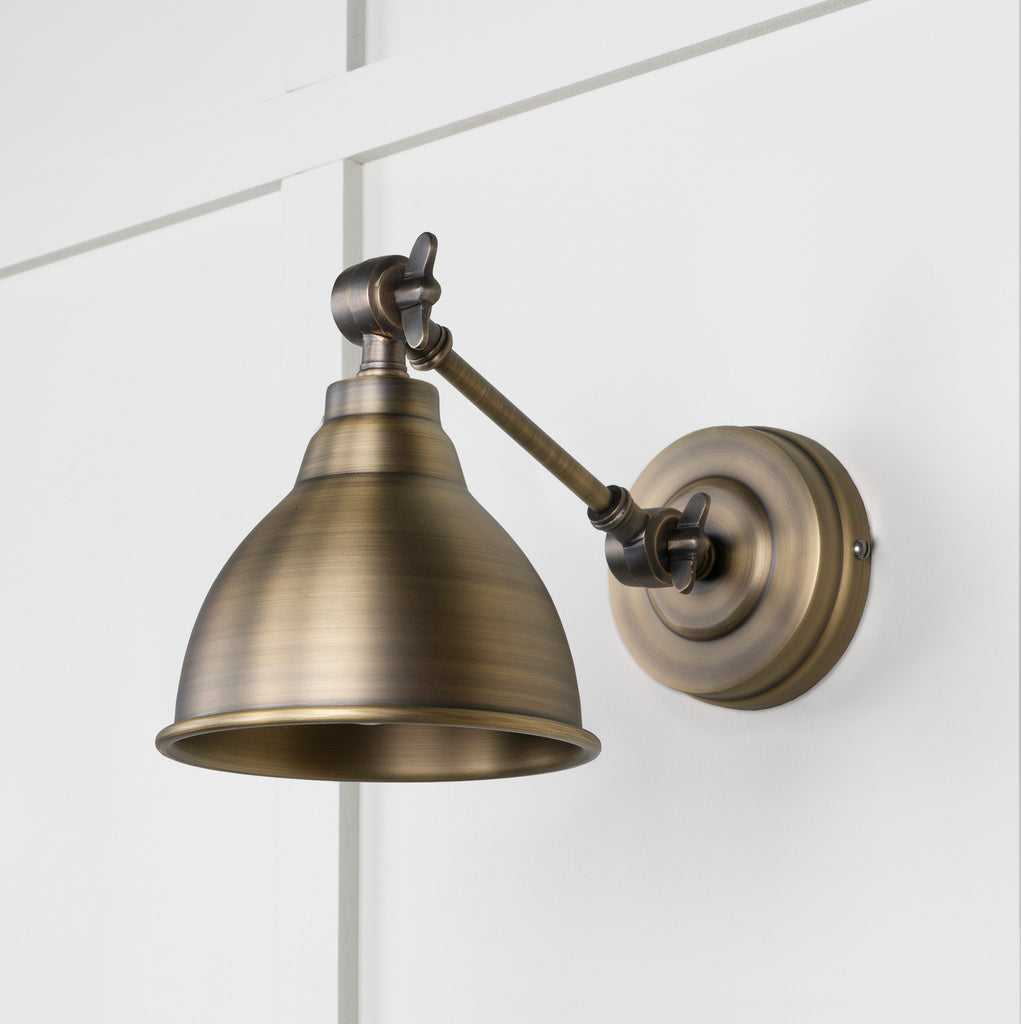 From The Anvil's Aged  Brass Aged Brass Brindley Wall Light