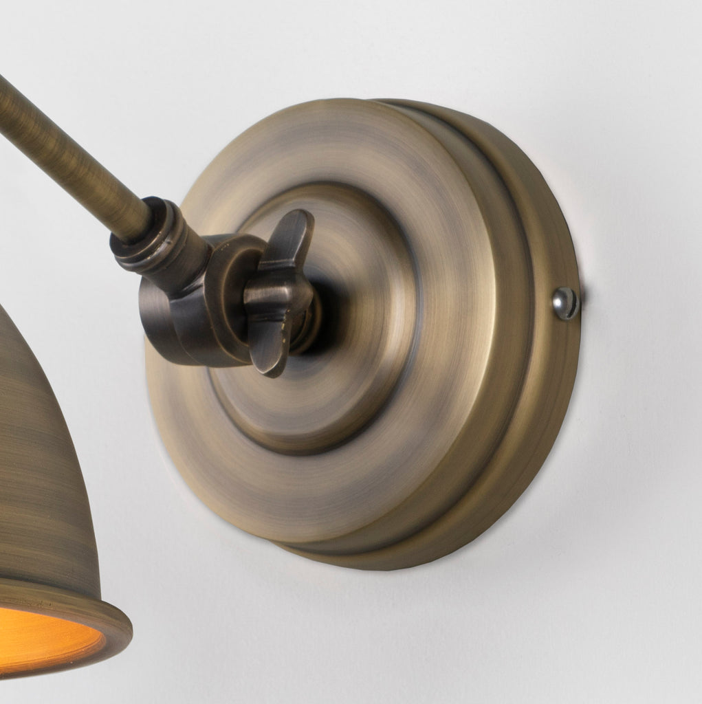 From The Anvil's Aged  Brass Aged Brass Brindley Wall Light