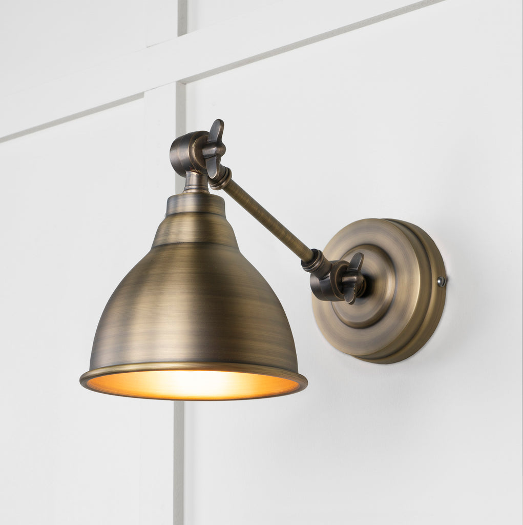 From The Anvil's Aged  Brass Aged Brass Brindley Wall Light