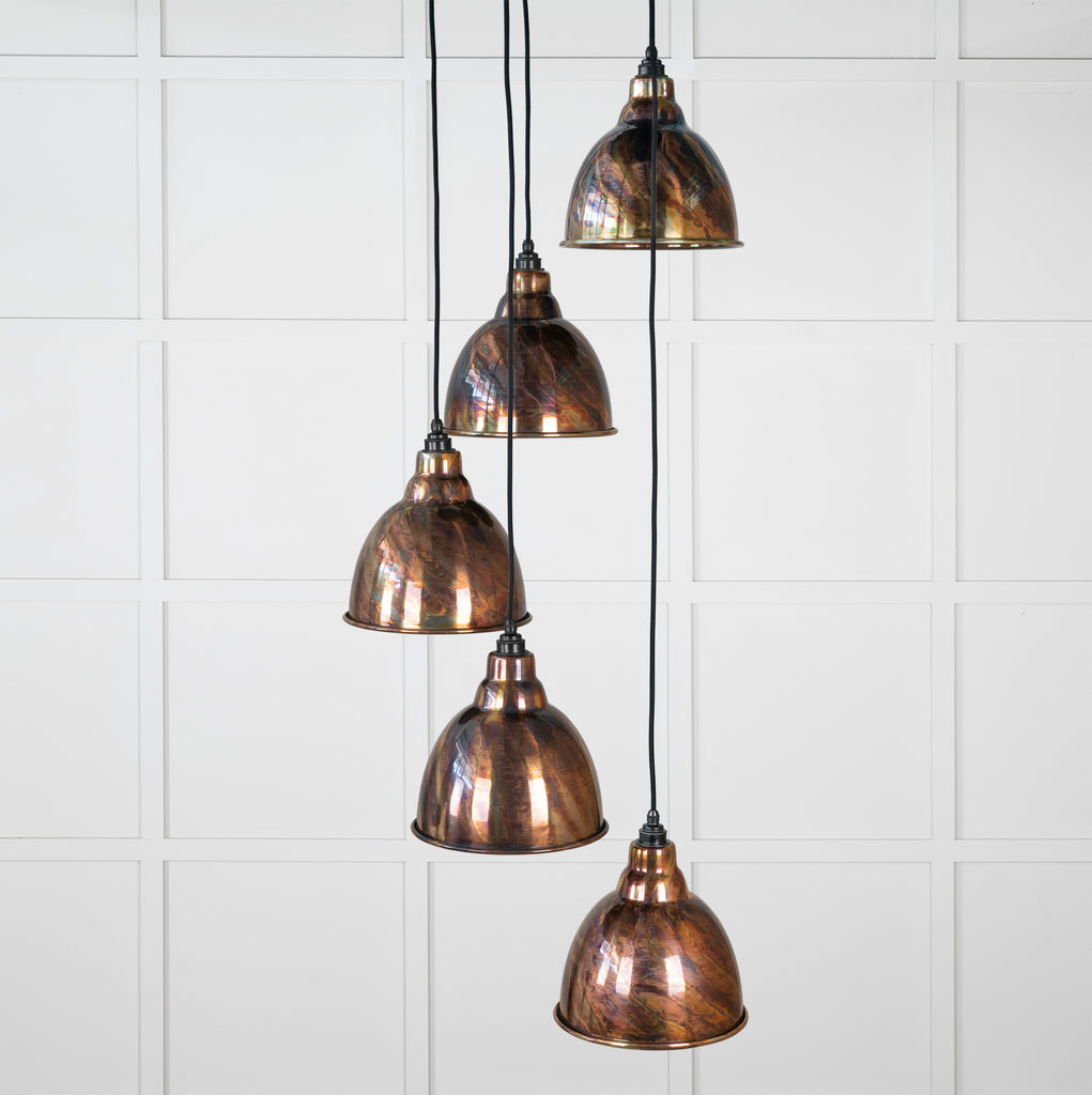 From The Anvil's Burnished Burnished Brindley Cluster Pendant