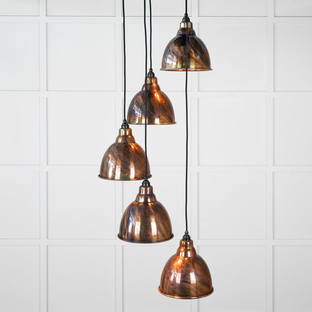 From The Anvil's Burnished Burnished Brindley Cluster Pendant