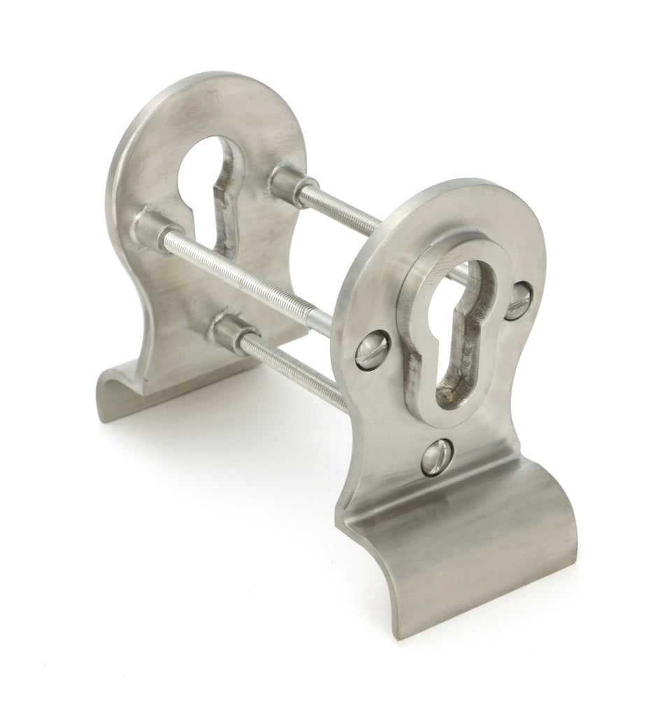 From The Anvil's Satin Marine SS (316) 50mm Euro Door Pull (Back to Back Fixings)