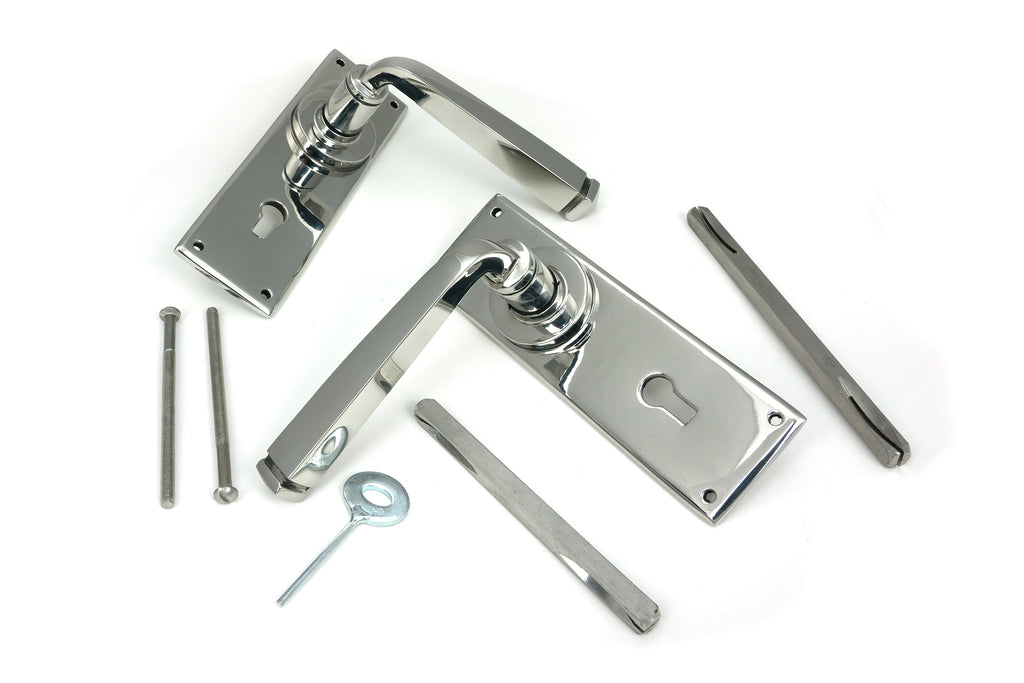 From The Anvil's Polished Marine SS (316) Avon Lever Lock Set