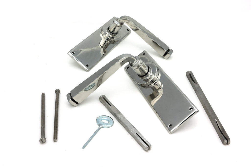 From The Anvil's Polished Marine SS (316) Avon Lever Latch Set