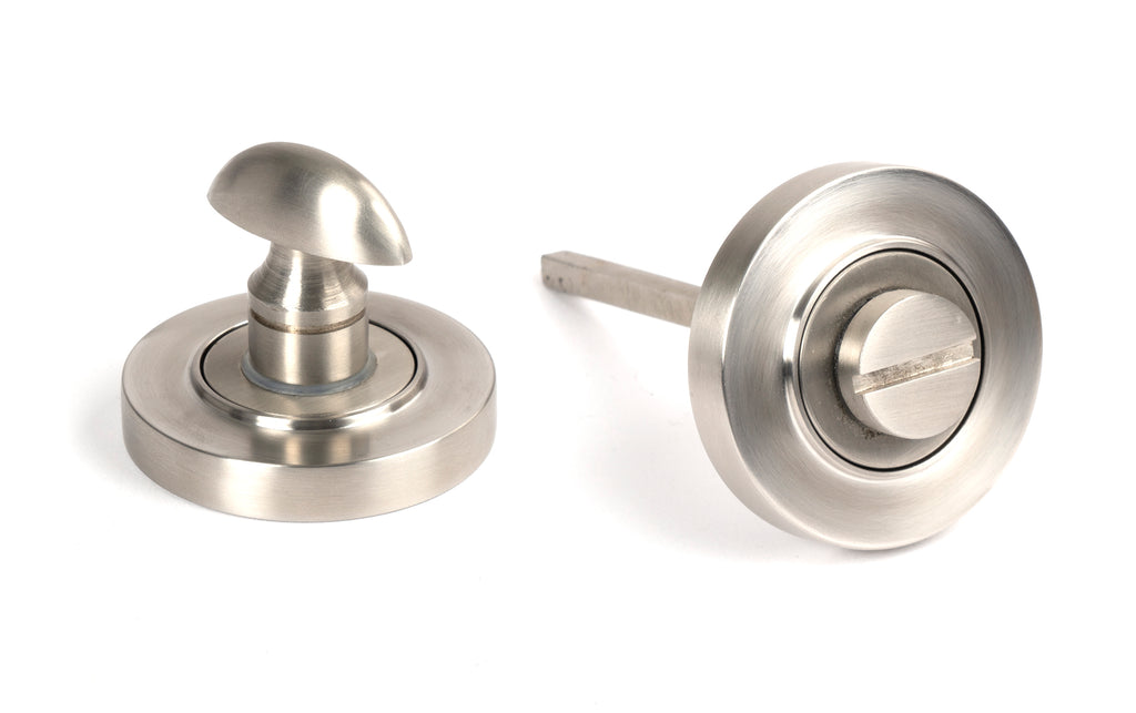 From The Anvil's Satin Marine SS (316) Round Thumbturn Set